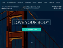 Tablet Screenshot of bayareaplasticsurgery.com